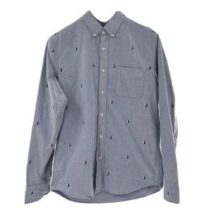 J Crew  Flex Men's Medium Shirt  Long Sleeve Sail Boats